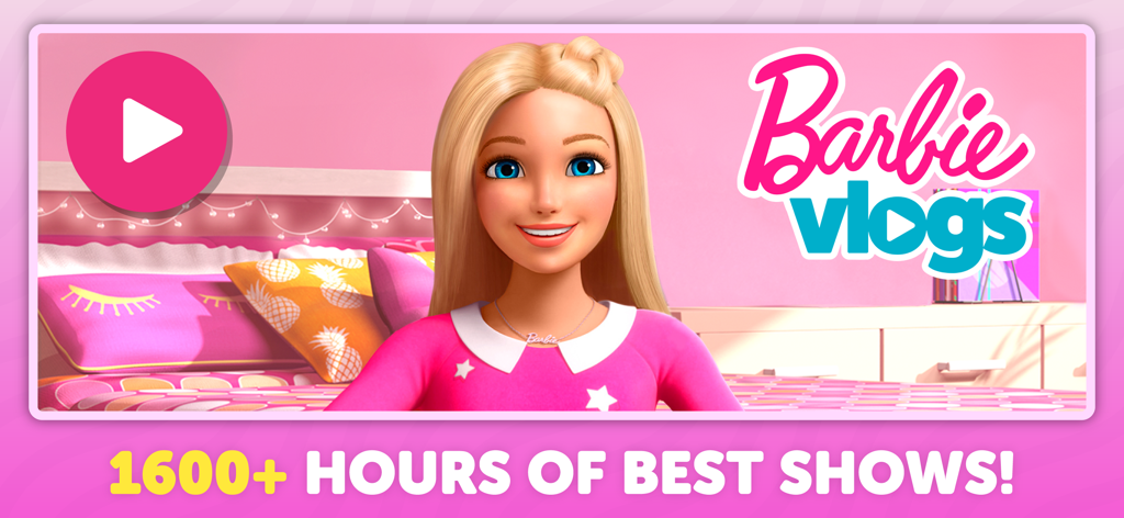 Función Barbie Vlogs en la aplicación PlayKids que destaca programas educativos para niños