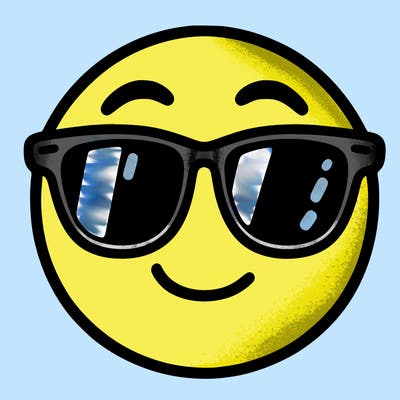 emoji with sunglasses