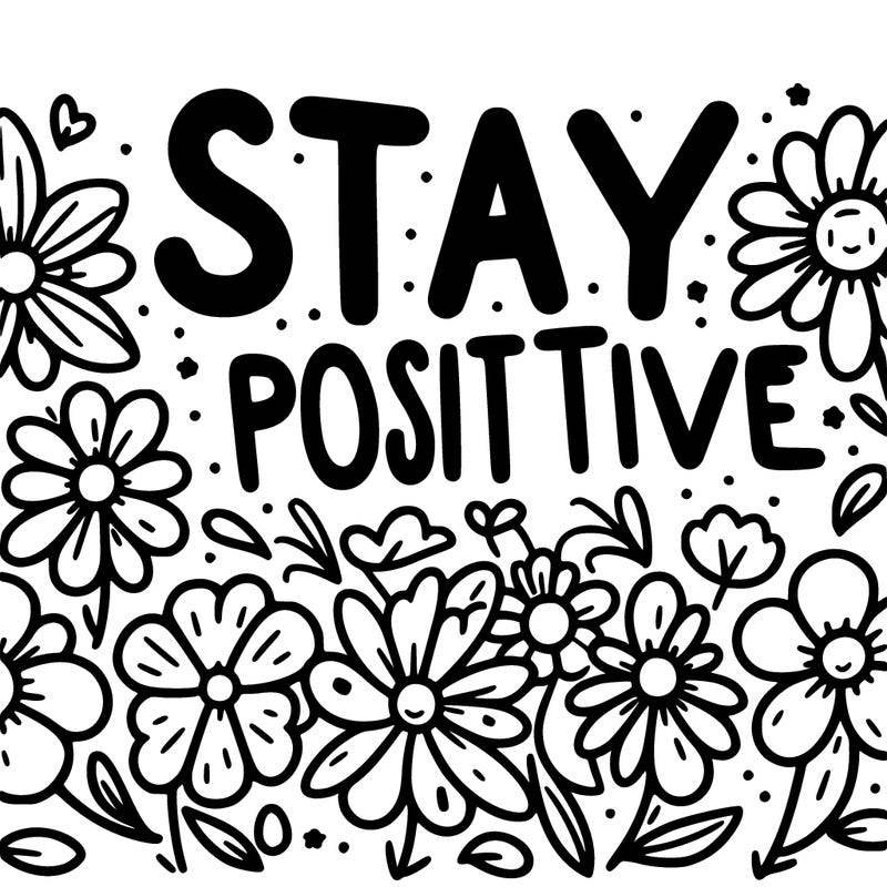 flowers that spell stay positive