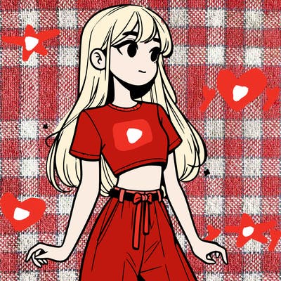 girl in a cute crop top