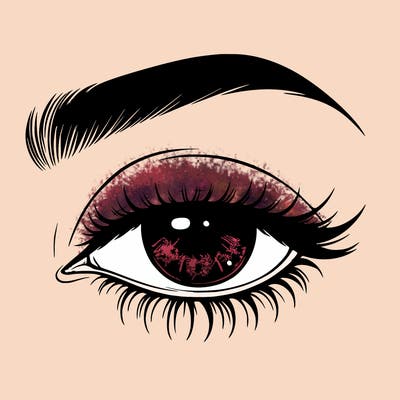 eye closed realistic