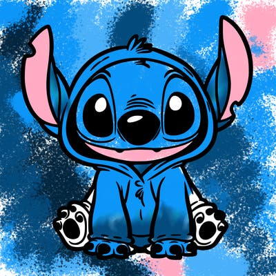 stitch in a dog costume