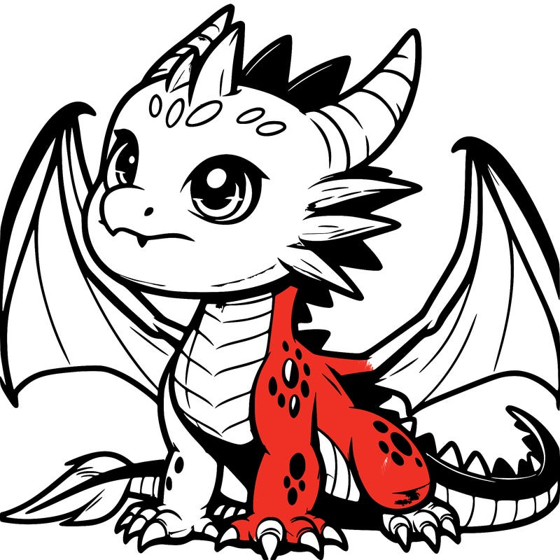 fierce baby night dragon