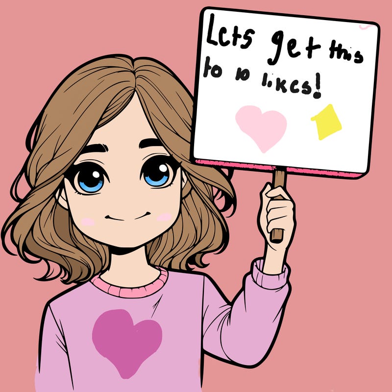 realistic girl holding up a sign