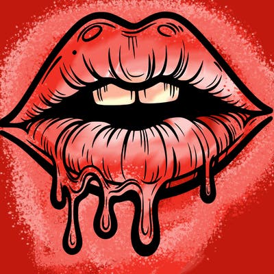 lips that look realistic and drip