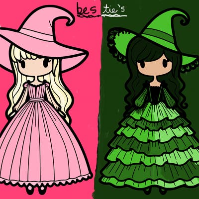 wicked  with glinda