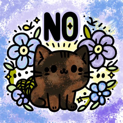 not cute cats with flowers around them