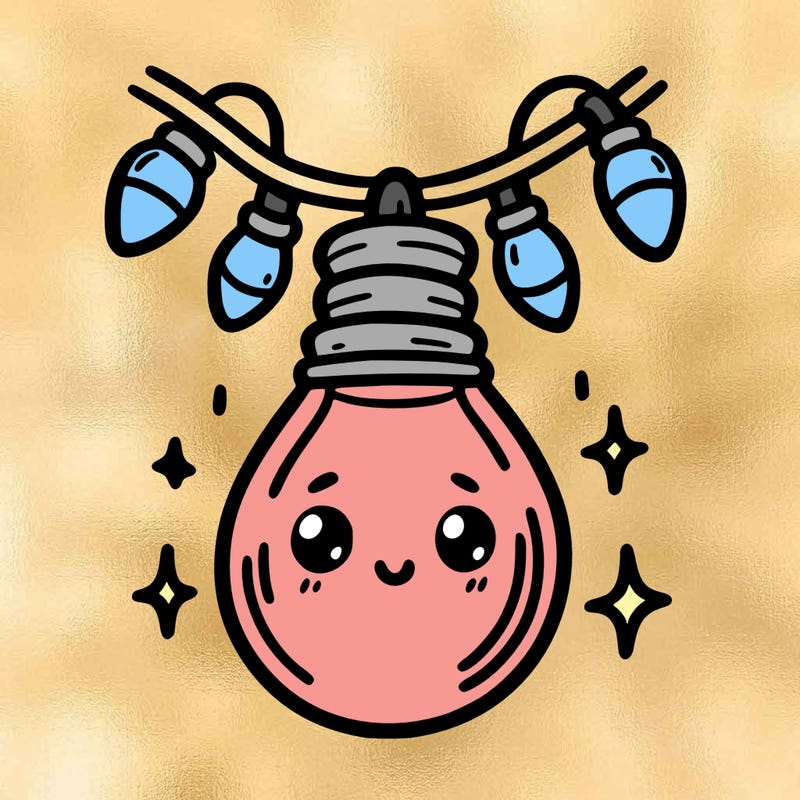 small bulb of a garland