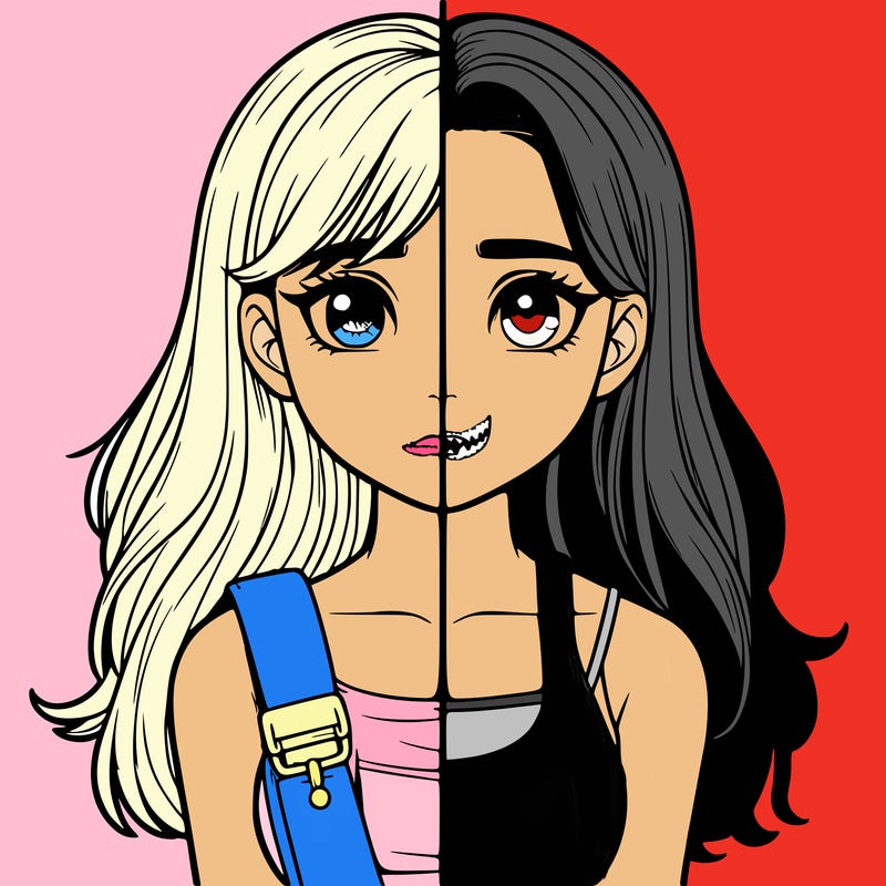 realistic girl split