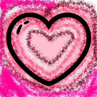 a blank heart
