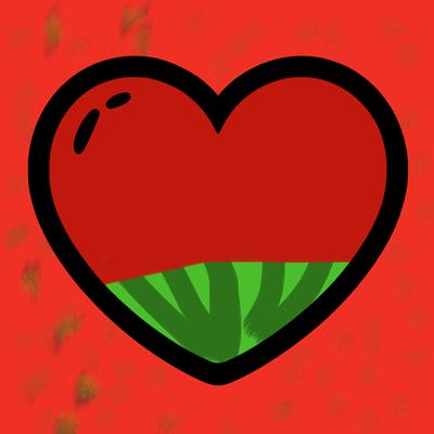 a blank heart