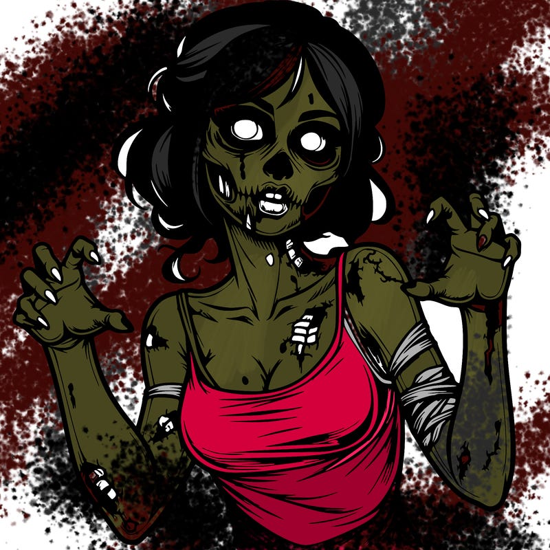 realistic zombie girl