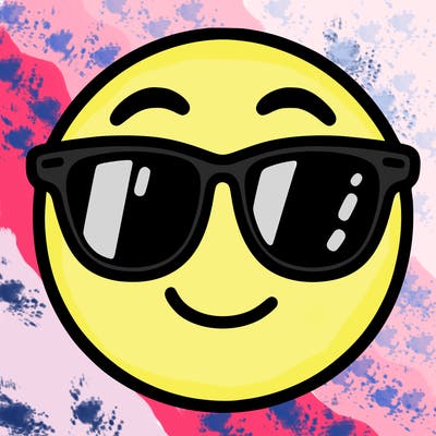 emoji with sunglasses