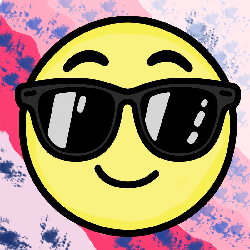 emoji with sunglasses