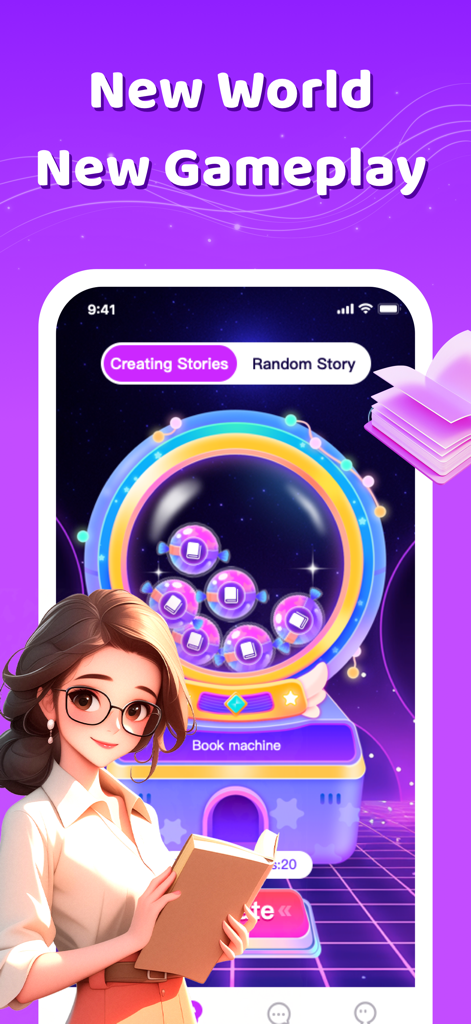 Yamila - Yamila app screen showing a gamified story creation interface