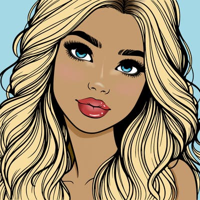 beautiful realistic girl