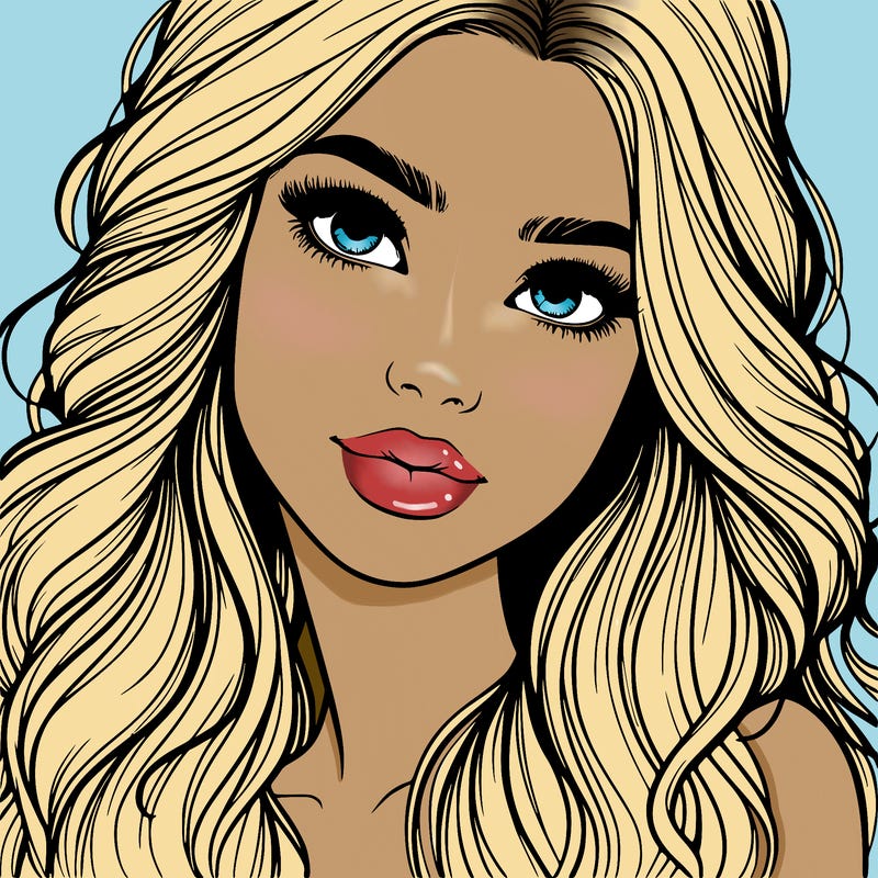 beautiful realistic girl