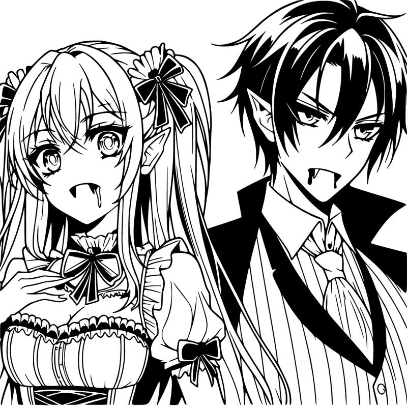 anime vampire couple