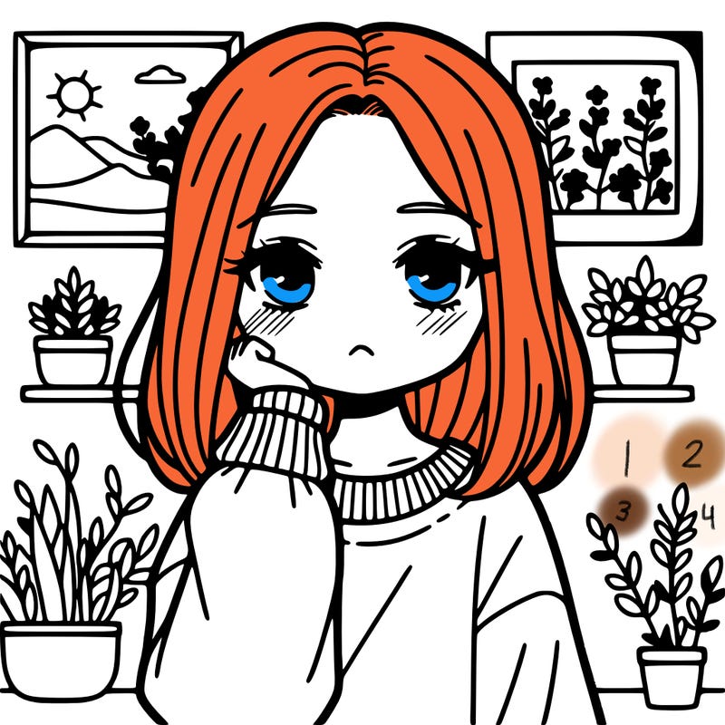 girl with aesthetic background