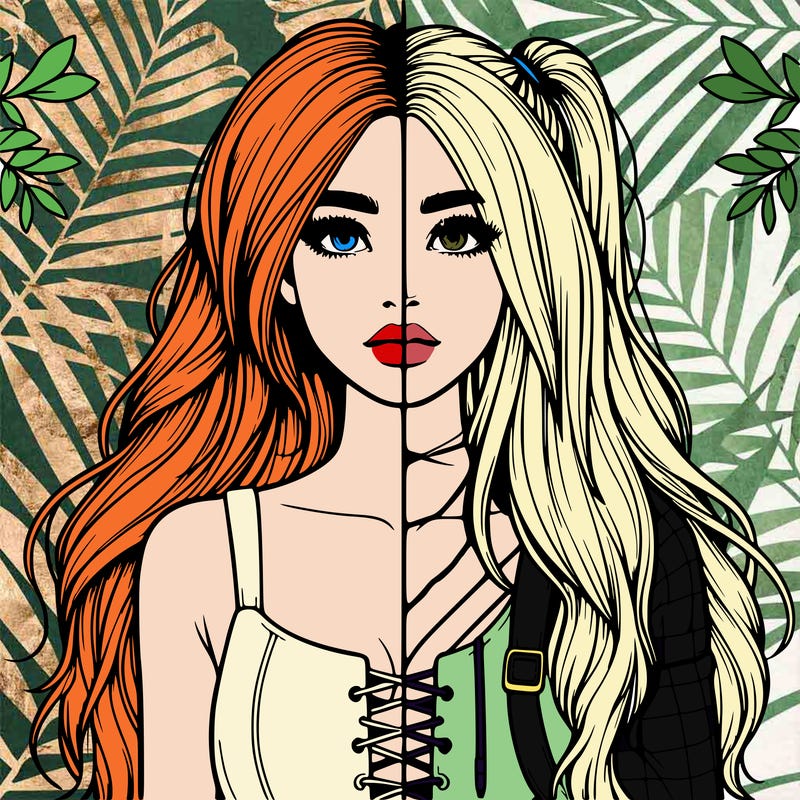 realistic girl split