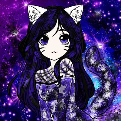 realistic girl with cat ears and tail