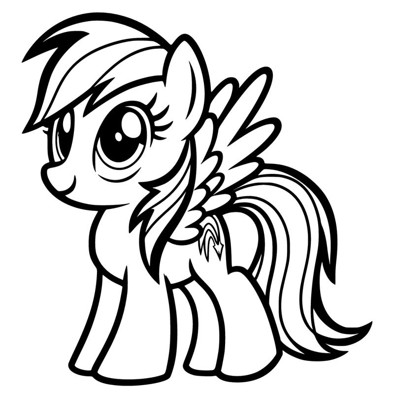 rainbow dash als pony