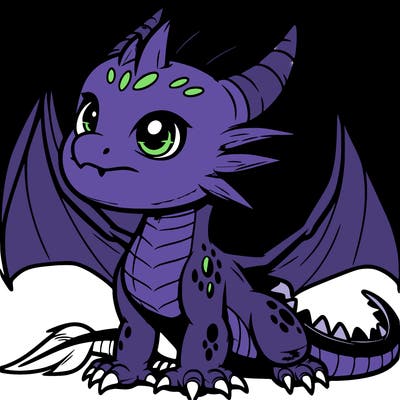 fierce baby night dragon