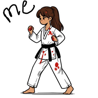 taekwondo girl