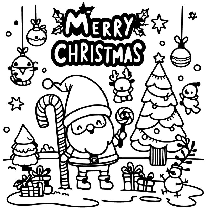 simple merry christmas poster