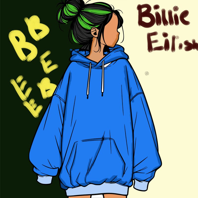 realistic girl with a oversized sweatshirt on and a bun