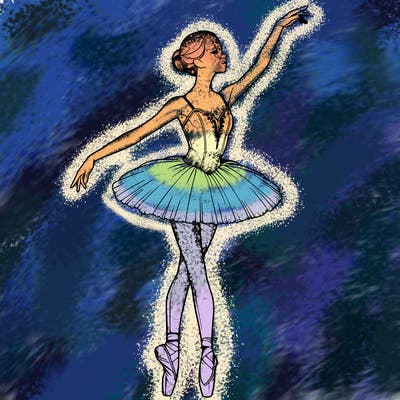 realistic ballerina
