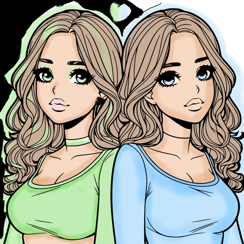 realistic twin sisters