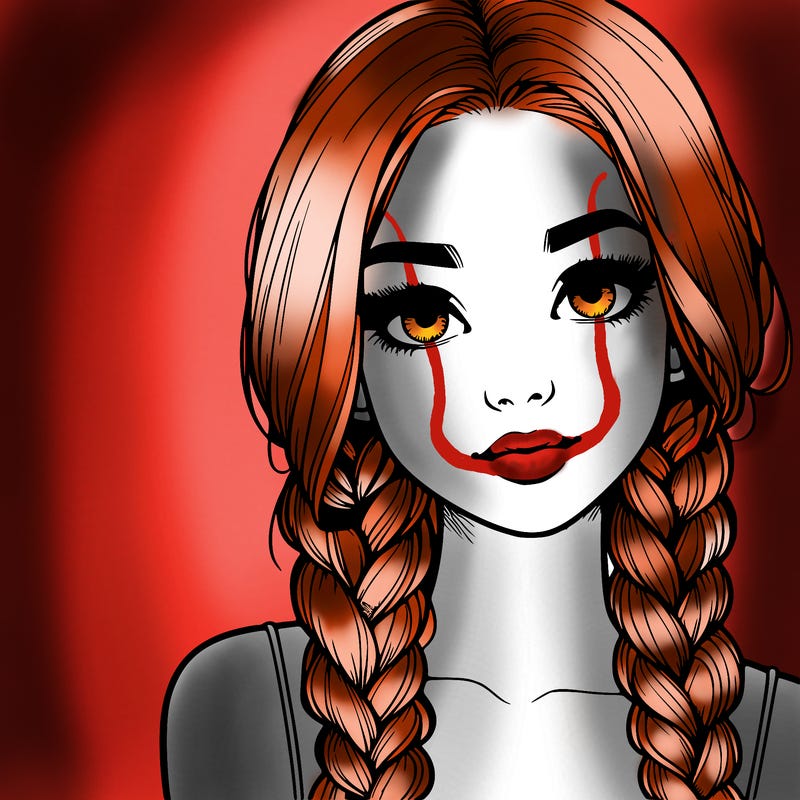 realistic girl with braids