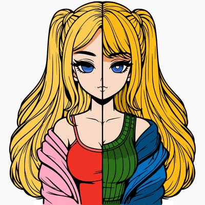 realistic girl split