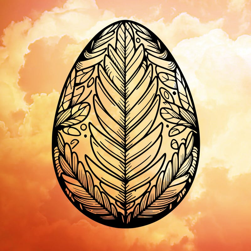 a detailed and realistic easter egg