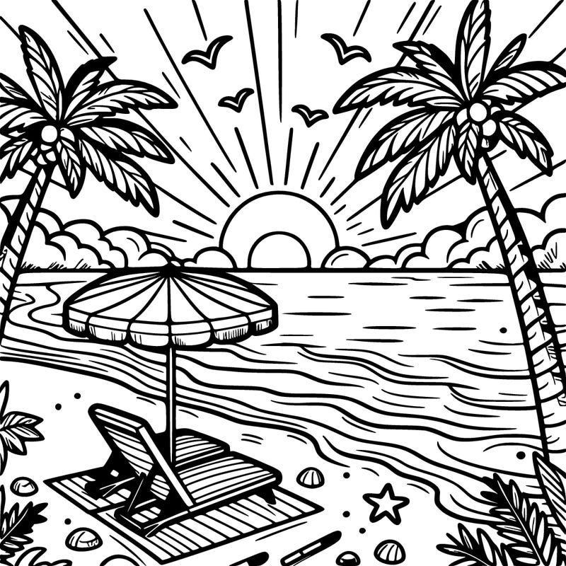 beach sunset