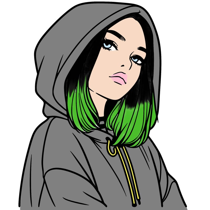 a realistic girl in a hoodie