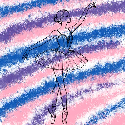 realistic ballerina