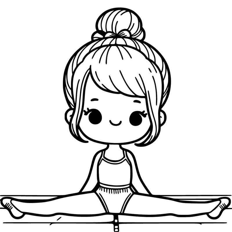 girl doing the splits