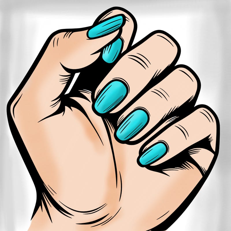 a hand with no nails