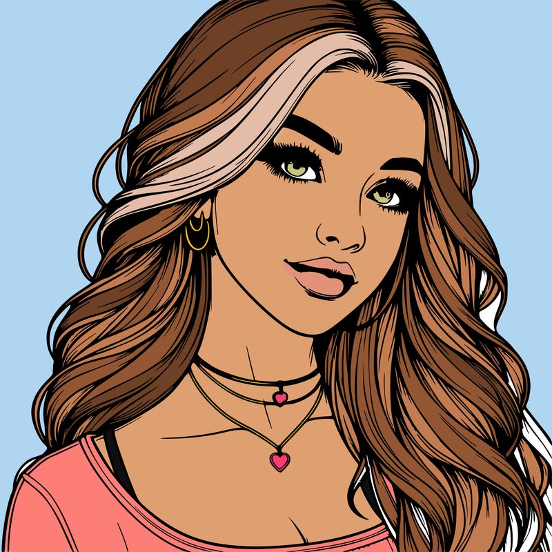 detailed realistic girl