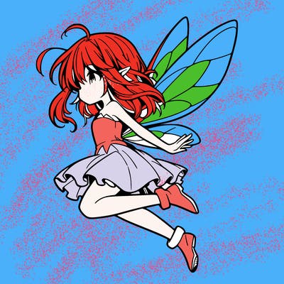manga fairy flying