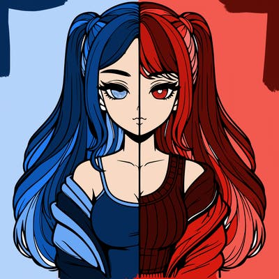 realistic girl split