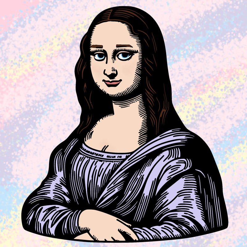 the realistic art piece, the mona lisa