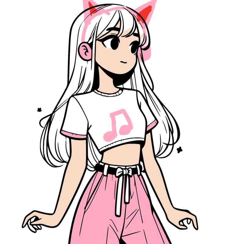 girl in a cute crop top