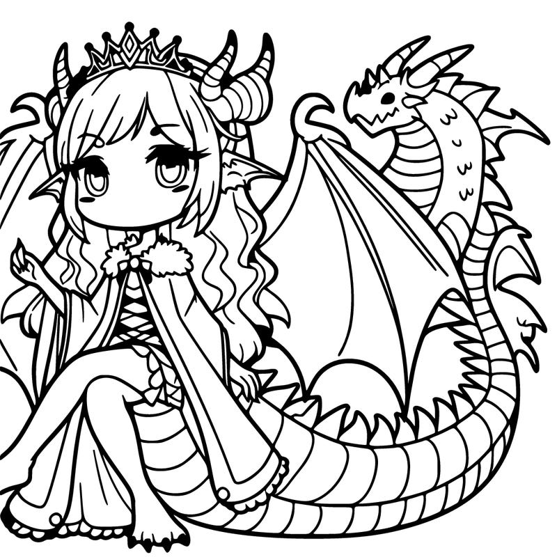 a dragon girl that's queen of the dragon