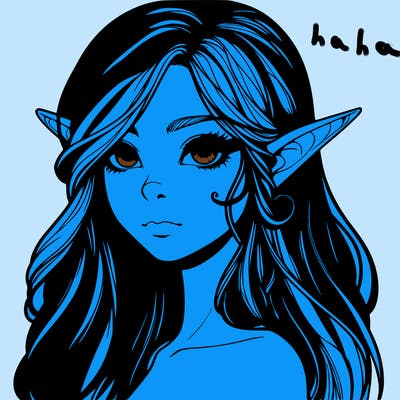 elf girl realistic dark fantasy