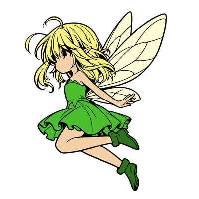 manga fairy flying