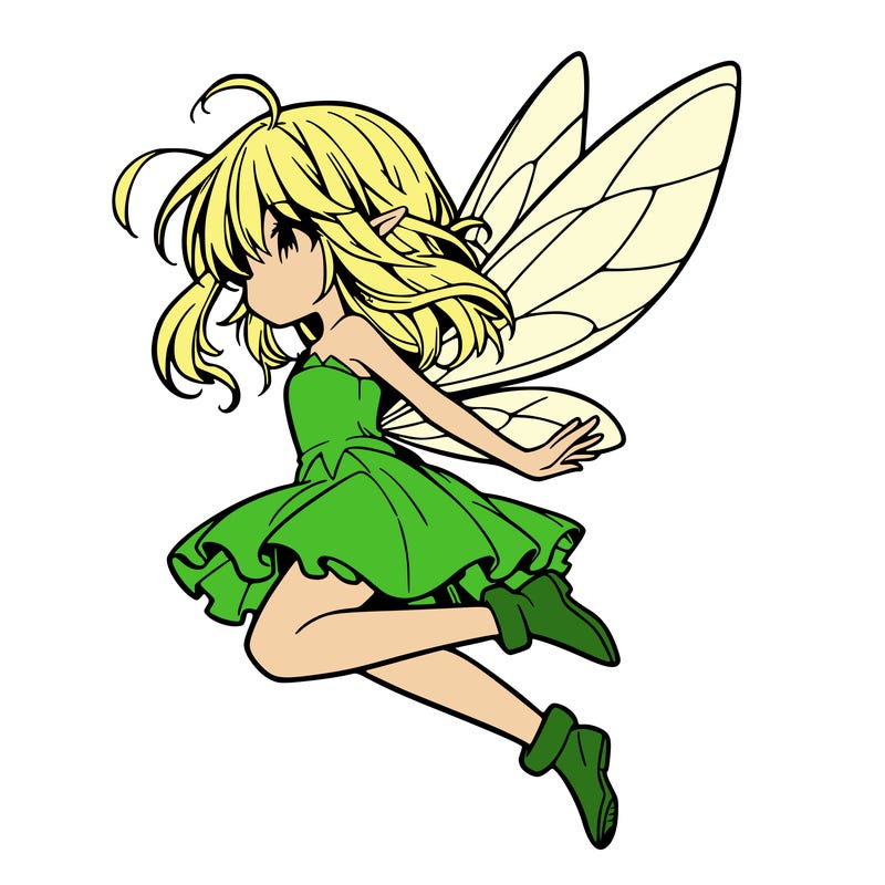 manga fairy flying