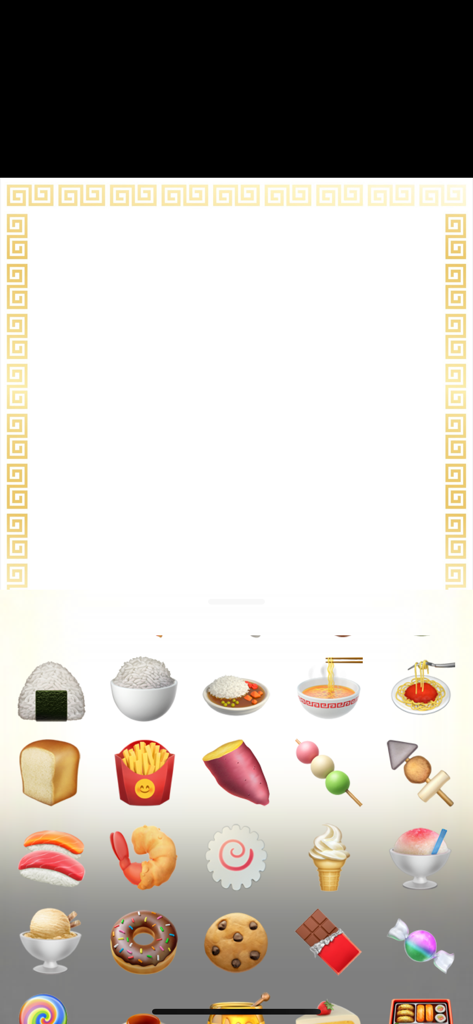 Restaurant menu maker - A collection of food stickers and icons including sushi, desserts, and snacks for menu design.